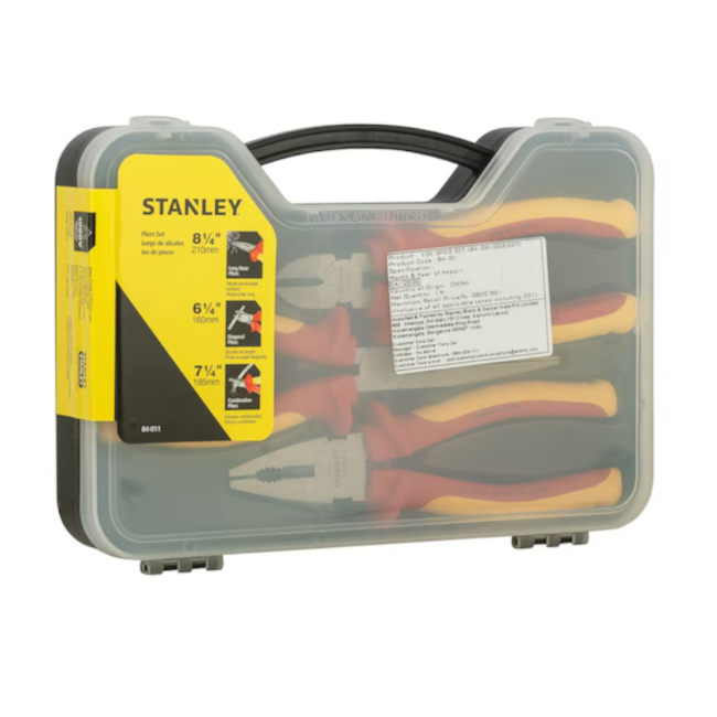 Jogo de Alicates Eletricista VDE 1000V Isolado 3 Peças 84-011 STANLEY-a07c9310-00cd-46a8-909a-0b795f4dbe43