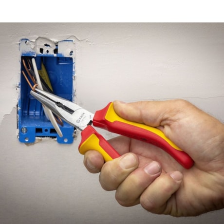 Jogo de Alicates Isolados para Eletricista 1000V VDE com 3 Peças ST09261SJ SATA-a801a147-216b-4e34-9eff-fa2e24df11df