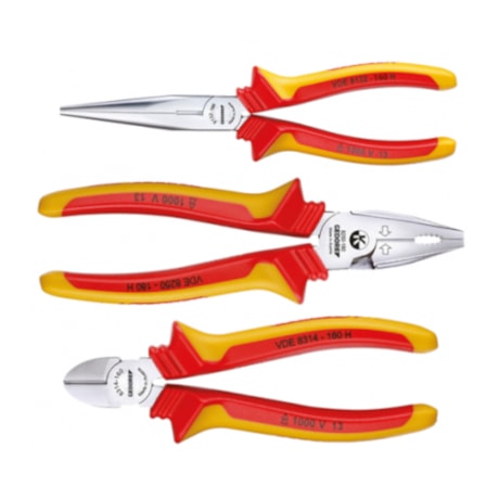 Jogo de Alicates Isolados Universal/Corte/Bico VDE 3 Peças S8003H GEDORE-39be62da-4ae7-4339-9090-0834304b078b
