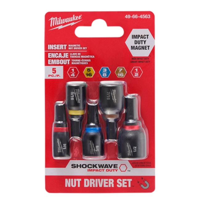 Jogo de Bits Canhão com 5 Peças 49-66-4563 MILWAUKEE-3c04cfde-2de3-4339-9715-deb777d00f54