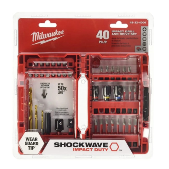 Jogo de Bits de Impacto Shockwave com 40 Peças 48-32-4006 MILWAUKEE-50537f09-cce6-4694-9ffa-8989f62f542b