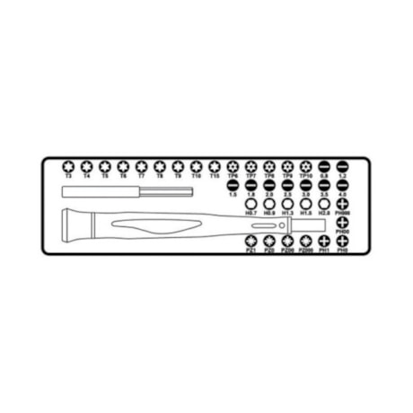Jogo de Bits e Acessórios Encaixe 4mm 36 Peças 1256/C36-2 BETA-f5b5f6c0-49ee-4bcf-84f2-f0698f22d8d8