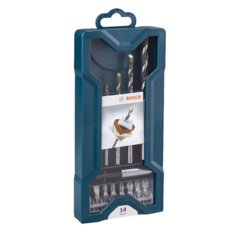Jogo de Bits e Brocas para Parafusar e Fixar com 14 Peças X-LINE 2607017514 BOSCH-2fba9f81-3c49-4af0-b1d0-0b4be44a9675