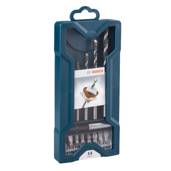 Jogo de Bits e Brocas para Parafusar e Fixar com 14 Peças X-LINE 2607017514 BOSCH-24f37870-f724-4621-8f39-d6591a6521cc