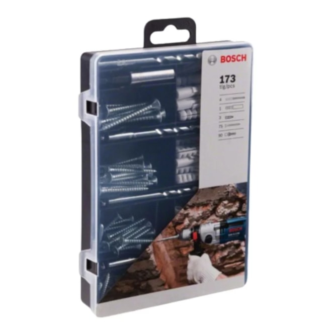 Jogo de Bits e Brocas para Parafusar e Fixar com 173 Peças 2607017506 BOSCH-105c947d-ac39-4c77-bc52-11b5b11a6f76