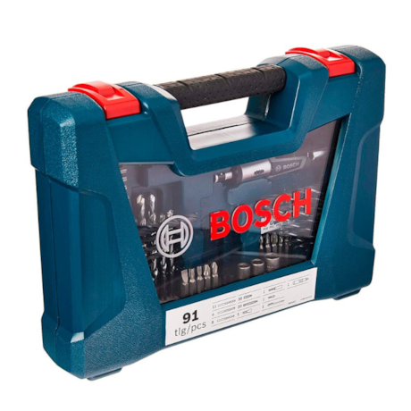 Jogo de Bits e Brocas V-Line com 91 Peças 2607017402 BOSCH-067191ac-57c8-4010-8c4c-c03abb487e23