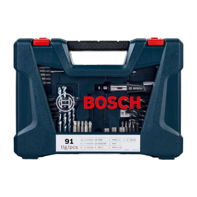 Jogo de Bits e Brocas V-Line com 91 Peças 2607017402 BOSCH-0212088a-f0fa-43e2-b900-b6edb76f73dd
