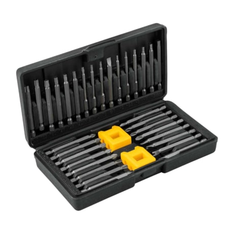 Jogo de Bits e Ponteiras de Encaixe Sextavado 1/4