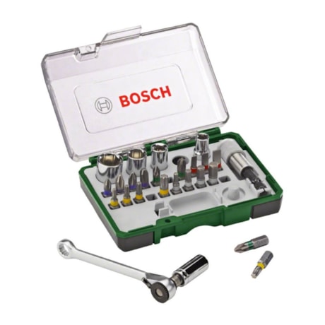 Jogo de Bits e Soquetes 27 Peças 2607017160 BOSCH