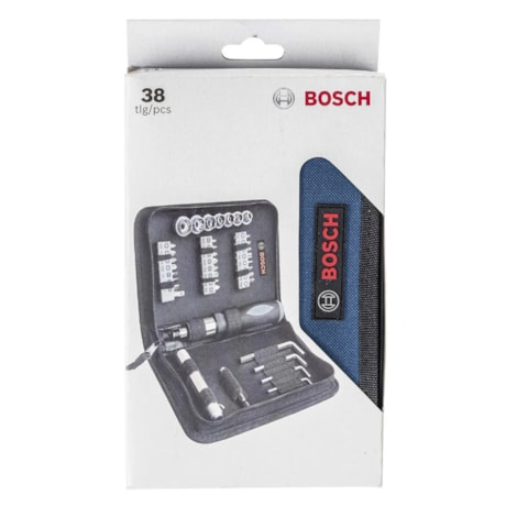 Jogo de Bits e Soquetes com 38 Peças 2607017511 BOSCH-54100c69-c441-4e47-93fc-502c2814ca2f