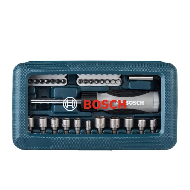 Jogo de Bits e Soquetes para Parafusar com 46 Peças 2607017399 BOSCH-362370d1-61ad-4e4a-9b27-b8ef2287b7ae