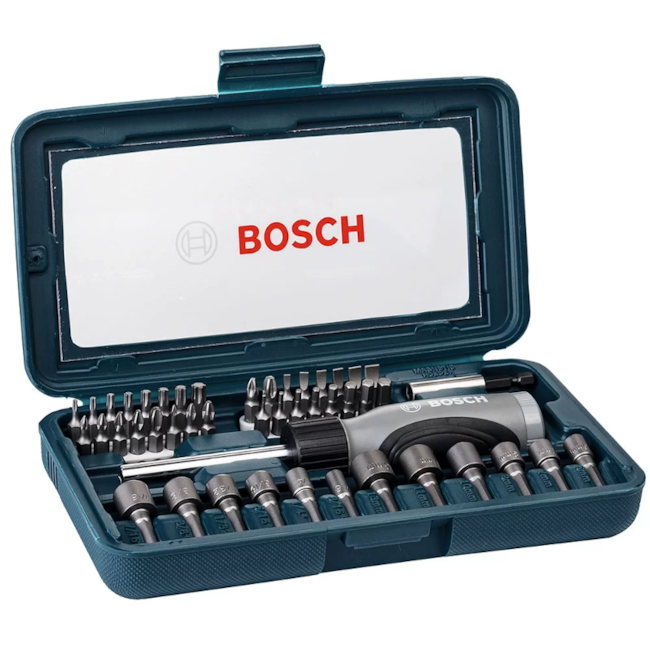 Jogo de Bits e Soquetes para Parafusar com 46 Peças 2607017399 BOSCH-53a01124-f502-483d-9db7-8d3228f0d72d