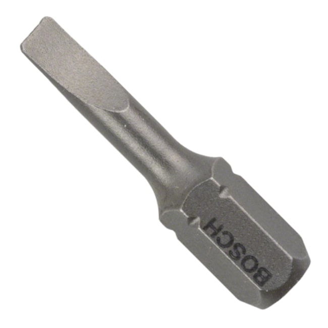Jogo de Bits Fenda 4.0mm x 25mm Encaixe 1/4