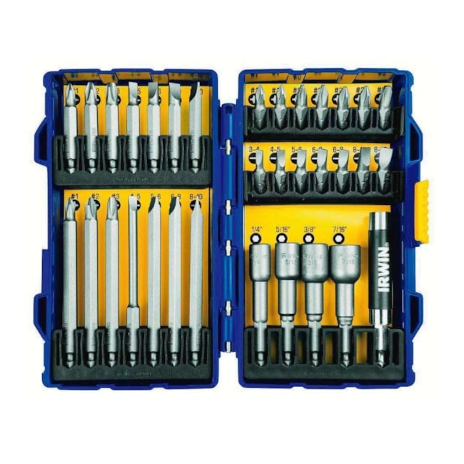 Jogo de Bits Fenda/Phillips/Canhão Pro Set com 33 Peças 1865331 IRWIN-6449d3a6-8e95-4c2c-9219-994c1c8d6fe8