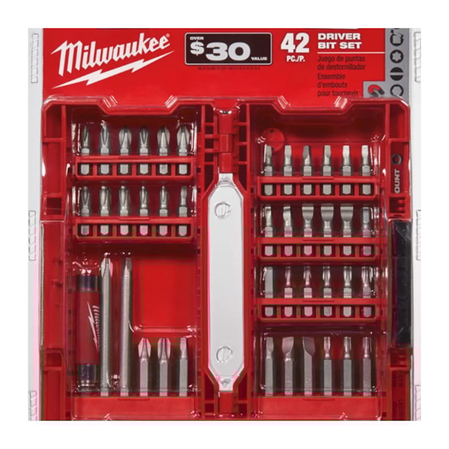 Jogo de Bits Fenda/Phillips/Torx/Hexagonal com 42 Peças 48-32-1551 MILWAUKEE-682846c7-24f9-4c86-a3ee-7dc5ce1c01f9
