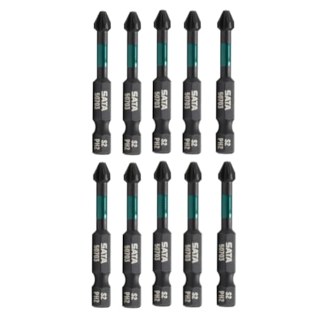 Jogo de Bits Phillips de Impacto Nº2 x 29mm Encaixe 1/4