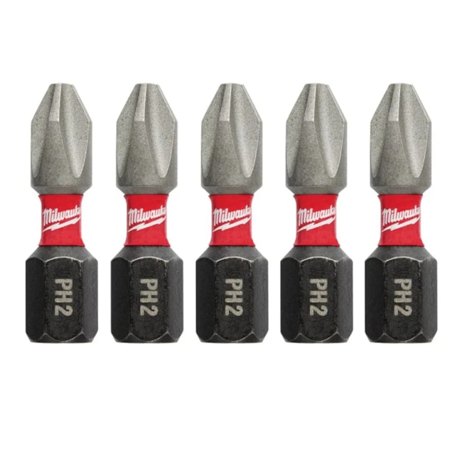 Jogo de Bits Phillips de Impacto PH2 x 25mm Forma E com 5 Peças 48-32-4601 MILWAUKEE-038c4429-f036-42cf-a58f-cb15f36f3482