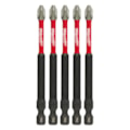 Jogo de Bits Phillips de Impacto PH2 x 89mm Forma E com 5 Peças 48-32-4564 MILWAUKEE