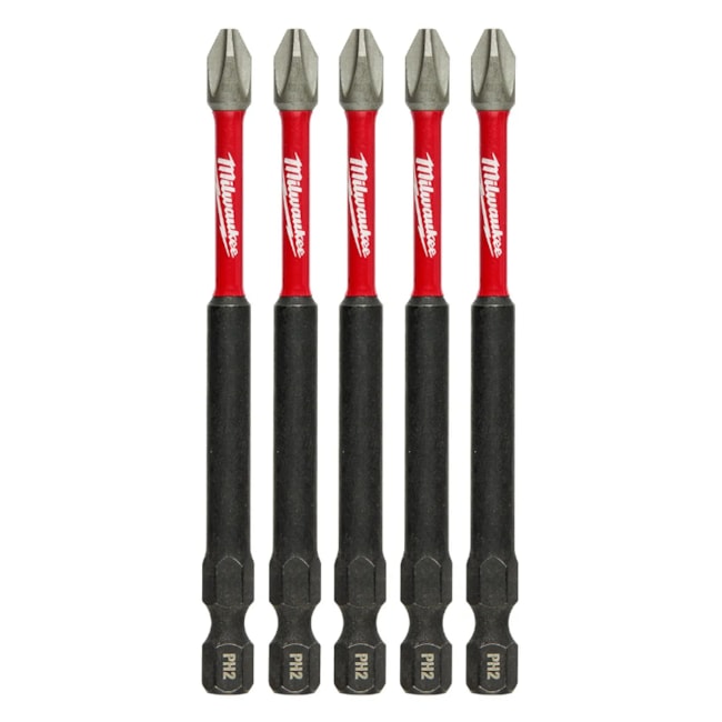 Jogo de Bits Phillips de Impacto PH2 x 89mm Forma E com 5 Peças 48-32-4564 MILWAUKEE-4964be14-b87d-4bc5-84d8-a35d5f37dc61