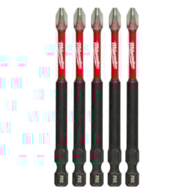 Jogo de Bits Phillips de Impacto PH2 x 89mm Forma E com 5 Peças 48-32-4564 MILWAUKEE