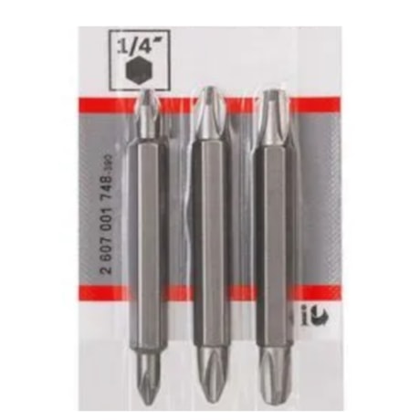 Jogo de Bits Phillips Nº 1/2/3 x 60mm Encaixe 1/4