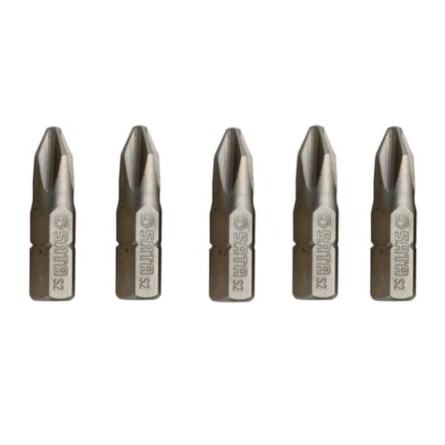 Jogo de Bits Phillips Nº2 X 25mm Encaixe 1/4