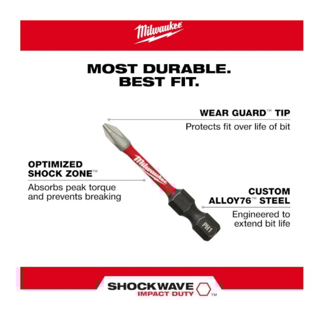 Jogo de Bits Phillips PH3 X 50mm Shockwave com 2 Peças 48-32-4963 MILWAUKEE-b9ab081d-b9e5-4182-b5a3-1c8d159b054e