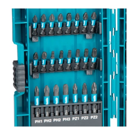 Jogo de Bits Phillips/Pozidriv/Torx/Fenda com 35 Peças B-66880 MAKITA