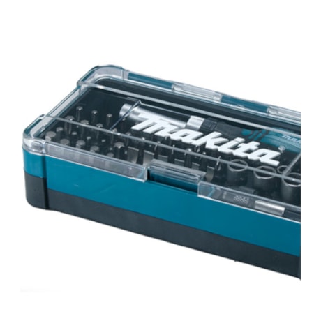 Jogo de Bits Phillips/Pozidriv/Torx/Fenda com Chave Catraca 47 Peças B-36170 MAKITA