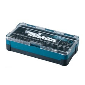 Jogo de Bits Phillips/Pozidriv/Torx/Fenda com Chave Catraca 47 Peças B-36170 MAKITA