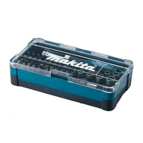 Jogo de Bits Phillips/Pozidriv/Torx/Fenda com Chave Catraca 47 Peças B-36170 MAKITA