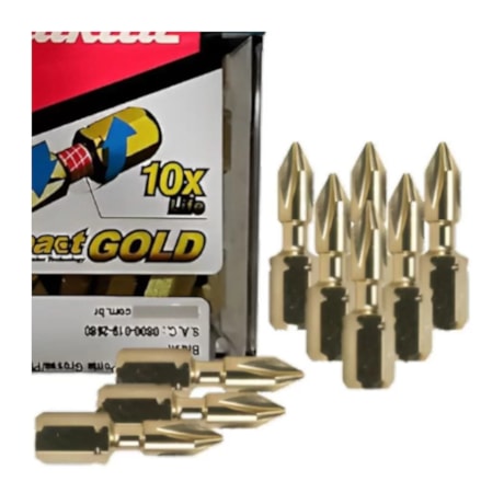 Jogo de Bits Phillips Torção PH2 x 25mm com 20 Peças B-69216 MAKITA-16065d10-2fac-47f3-bb72-ef33fff66015