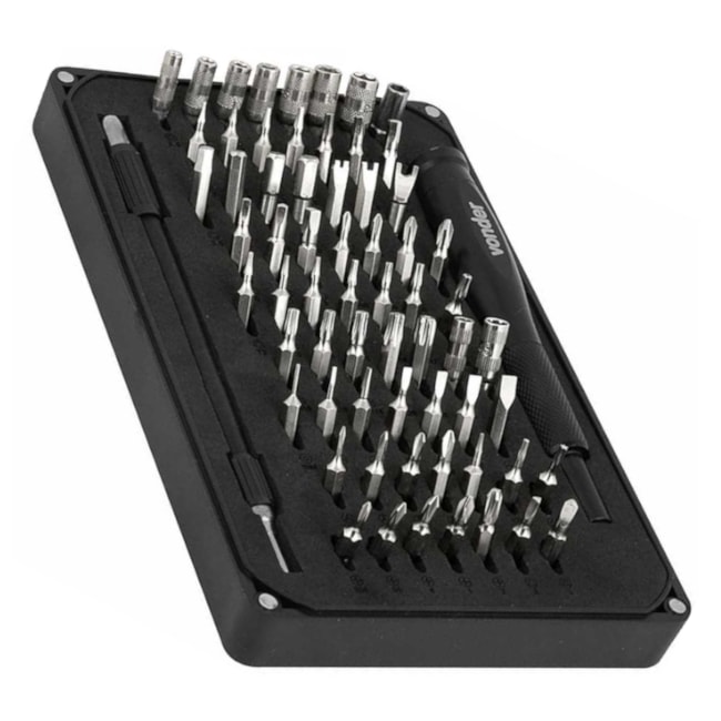 Jogo de Bits/Ponteiras de Precisão Encx Sextavado de 4 mm com 66 peças 3538066000 VONDER-38dea001-5b1d-4b39-a5ba-2a35f2d16099