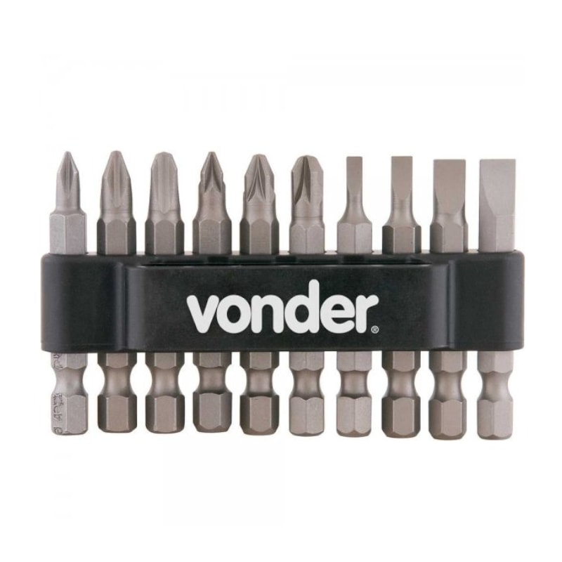 まぴページ Bits Phillips Nr 2 110mm Encaixe 1/4'' com 10 Peças - Anhanguera