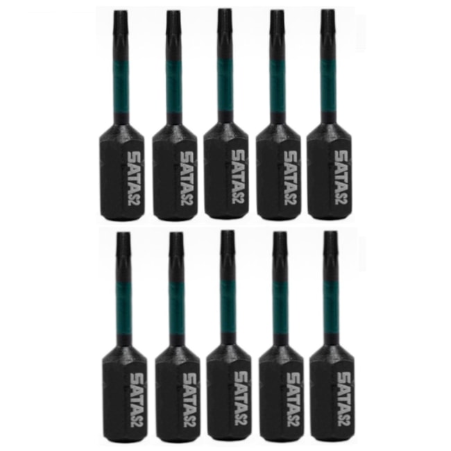 Jogo de Bits Torx de Impacto T10 x 50mm Encaixe 1/4