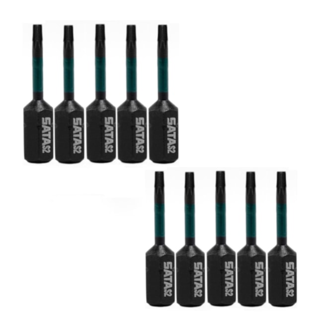 Jogo de Bits Torx de Impacto T25 x 29mm Encaixe 1/4