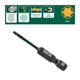 Jogo de Bits Torx de Impacto T30 x 50mm Encaixe 1/4