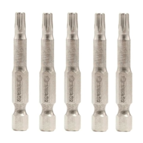 Jogo de Bits Torx T25 x 50mm Encaixe Sextavado 1/4