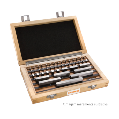 Jogo de Blocos Padrão em Aço com 112 Peças Classe 1 150.425 DIGIMESS-90fb62e0-d91d-4f3f-90ac-0ba99dd326dc