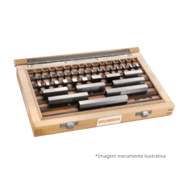 Jogo de Blocos Padrão em Aço com 9 Peças Classe 0 150.339 DIGIMESS-5d67aa5f-b714-43dd-ae88-c7c7661f2416