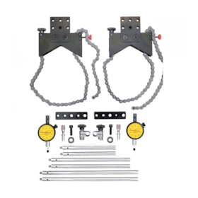 Jogo de Braçadeiras p/ Alinhamento de Eixos c/ Relógio Comparador em Milímetros 16 Peças S668MDZ STARRETT