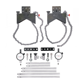 Jogo de Braçadeiras p/ Alinhamento de Eixos c/ Relógio Comparador em Polegadas 16 Peças S668DZ STARRETT