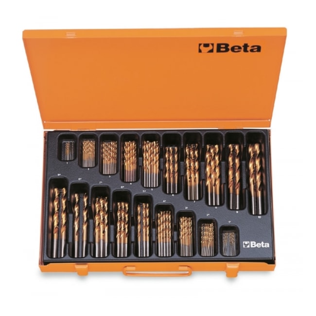 Jogo de Broca Aço Rápido para Metais 1.0 a 10.0mm 116 Peças TIN 414/C116 BETA-9dcd85aa-fac4-4ff7-a2b3-37a5fa0014fd