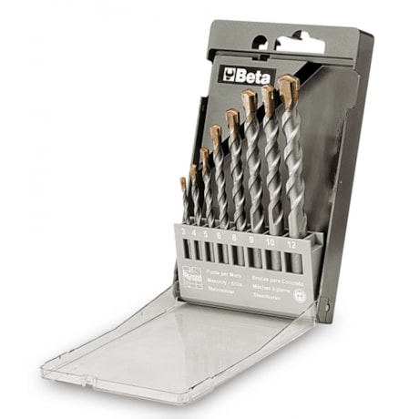 Jogo de Broca para Concreto DIN 8039 3.0 a 12.0mm 8 Peças 417/SP8 BETA-18351cc8-f22d-4a0e-b28b-95d9a3fbf269