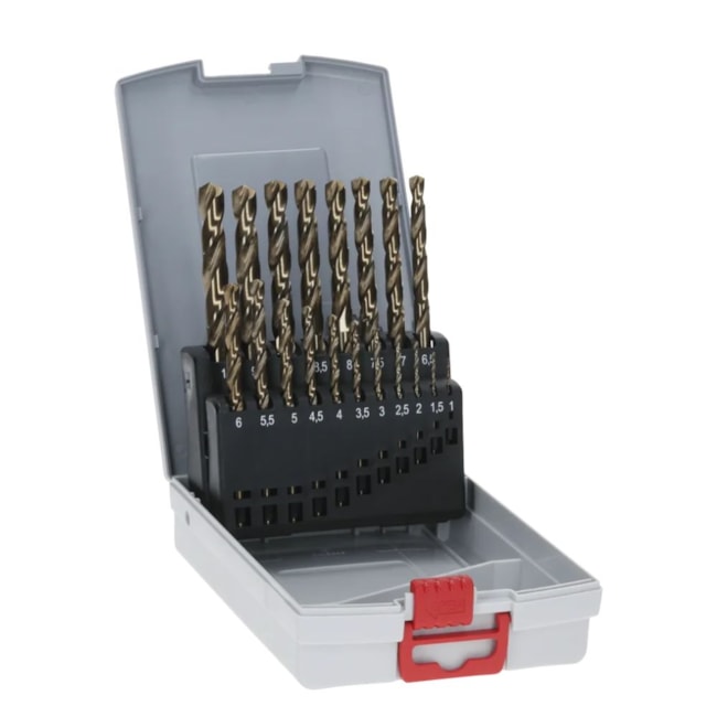 Jogo de Broca para Metal 1.0 a 10.0mm PRO Stainless Steel HSS-Co DIN 338N com 19 Peças 2608587014 BOSCH-0dcf9fb7-377d-471f-add0-5d64c7cedbea