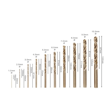 Jogo de Broca para Metal PRO Stainless Steel HSS-Co 1,0-10,0mm com 10 Peças 2607019925-da5ed7a1-247b-4e94-ba27-9301f7014b32