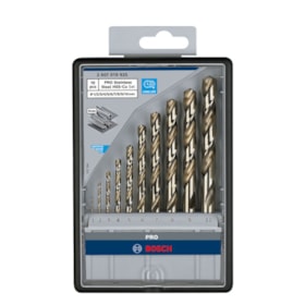 Jogo de Broca para Metal PRO Stainless Steel HSS-Co 1,0-10,0mm com 10 Peças 2607019925