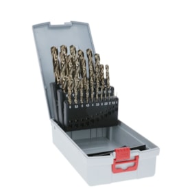 Jogo de Broca para Metal PRO Stainless Steel HSS-Co 1,0-13,0mm com 25 Peças 2608587018 BOSCH