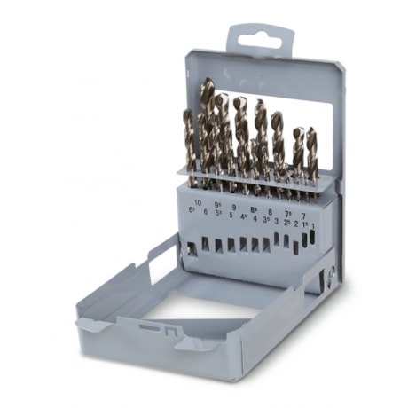 Jogo de Brocas Aço Rápido HSS-Co para Metais 1.0 a 10.0mm 19 Peças 415/SP19 BETA-1fcbaafb-edae-4368-a28f-3f80e2f0f159