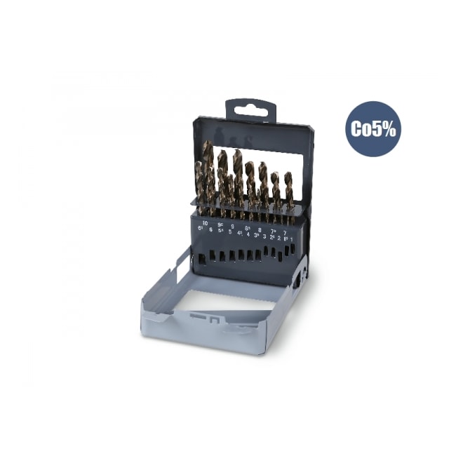 Jogo de Brocas Aço Rápido HSS-Co para Metais 1.0 a 10.0mm 19 Peças 415CO/SP19 BETA-dfe537d5-db5e-46c8-bade-5d343330f64e